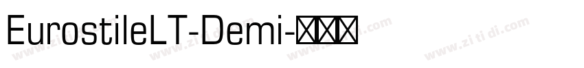 EurostileLT-Demi字体转换