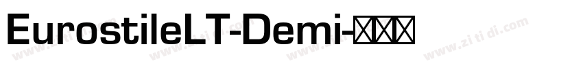 EurostileLT-Demi字体转换
