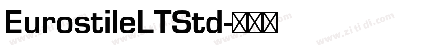 EurostileLTStd字体转换