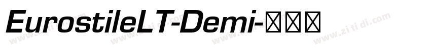 EurostileLT-Demi字体转换