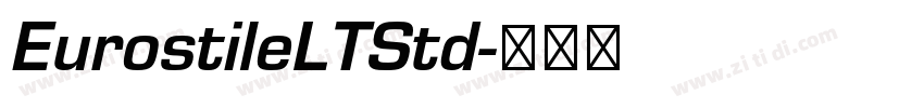 EurostileLTStd字体转换