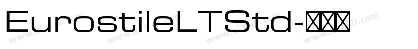 EurostileLTStd字体转换