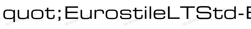 quot;EurostileLTStd-Bold字体转换