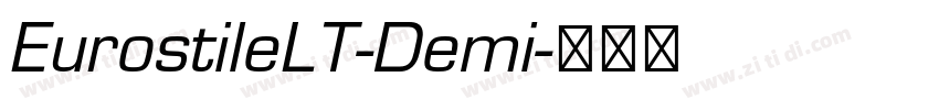 EurostileLT-Demi字体转换