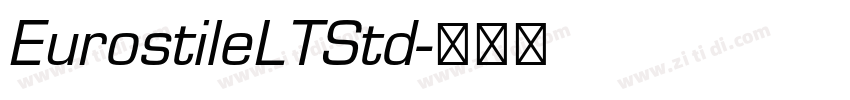 EurostileLTStd字体转换