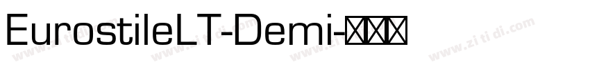 EurostileLT-Demi字体转换