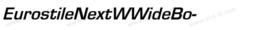 EurostileNextWWideBo字体转换