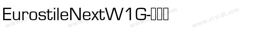 EurostileNextW1G字体转换