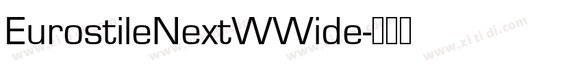 EurostileNextWWide字体转换