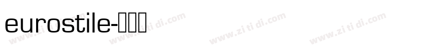 eurostile字体转换