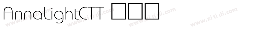 AnnaLightCTT字体转换