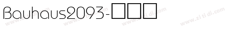 Bauhaus2093字体转换