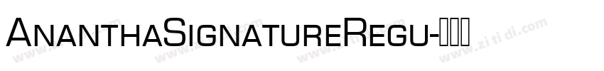 AnanthaSignatureRegu字体转换