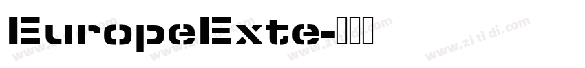 EuropeExte字体转换