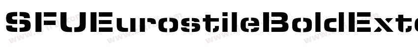 SFUEurostileBoldExte字体转换