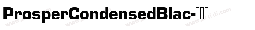 ProsperCondensedBlac字体转换