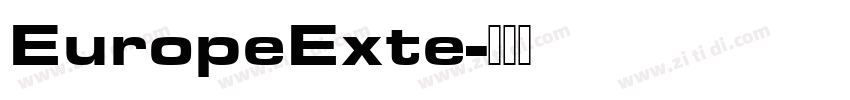 EuropeExte字体转换