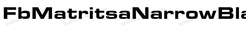 FbMatritsaNarrowBlac字体转换