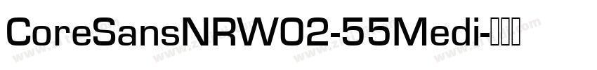 CoreSansNRW02-55Medi字体转换