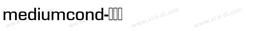 mediumcond字体转换