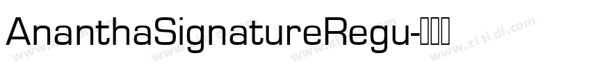 AnanthaSignatureRegu字体转换