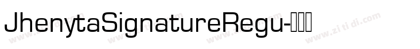 JhenytaSignatureRegu字体转换