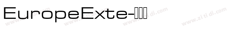 EuropeExte字体转换