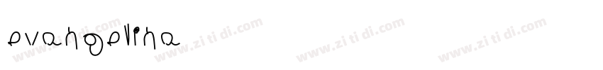 evangelina字体转换