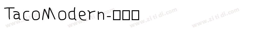 TacoModern字体转换