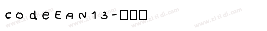 CodeEAN13字体转换