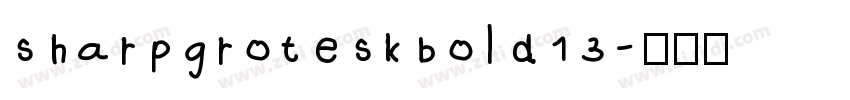 sharpgroteskbold13字体转换