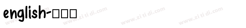 english字体转换