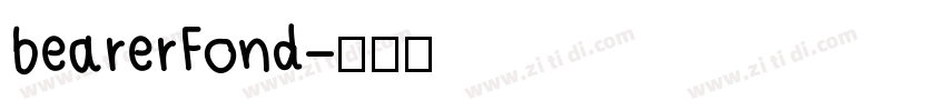 bearerFond字体转换