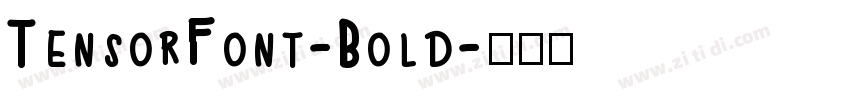 TensorFont-Bold字体转换