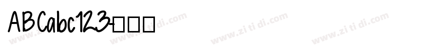 ABCabc123字体转换