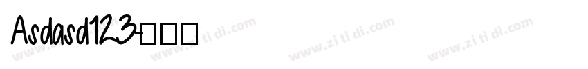 Asdasd123字体转换