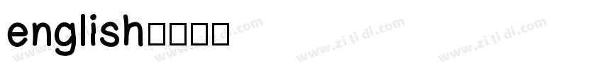 english字体转换