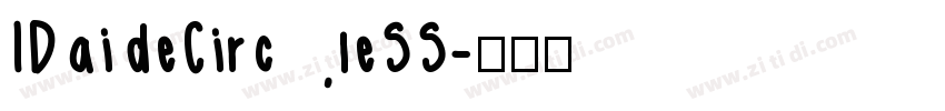 IDaideCircleSS字体转换
