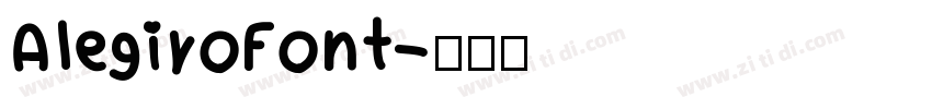 AlegiroFont字体转换