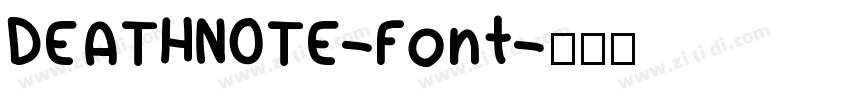 DEATHNOTE-Font字体转换