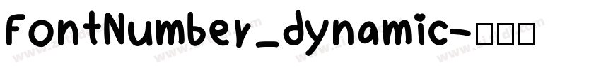 FontNumber_dynamic字体转换