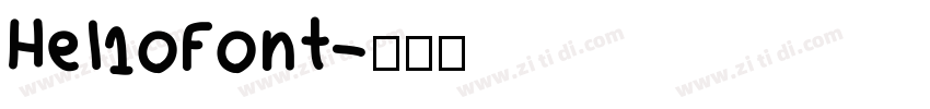 Hel1oFont字体转换