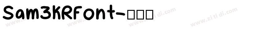 Sam3KRFont字体转换