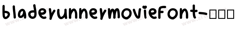 bladerunnermovieFont字体转换