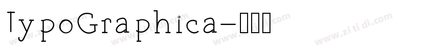 TypoGraphica字体转换