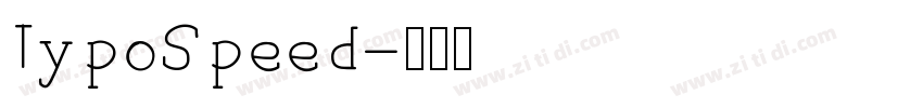 TypoSpeed字体转换