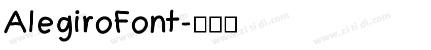 AlegiroFont字体转换