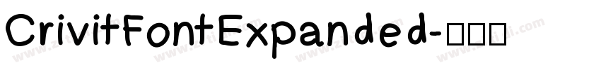 CrivitFontExpanded字体转换