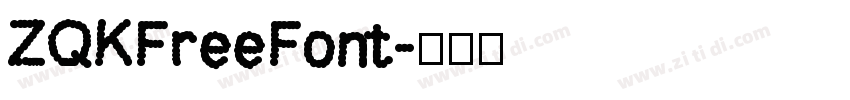 ZQKFreeFont字体转换