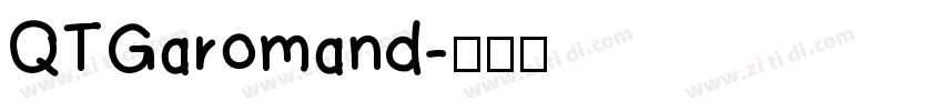 QTGaromand字体转换